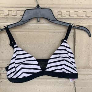 Black and White Swimsuit Top